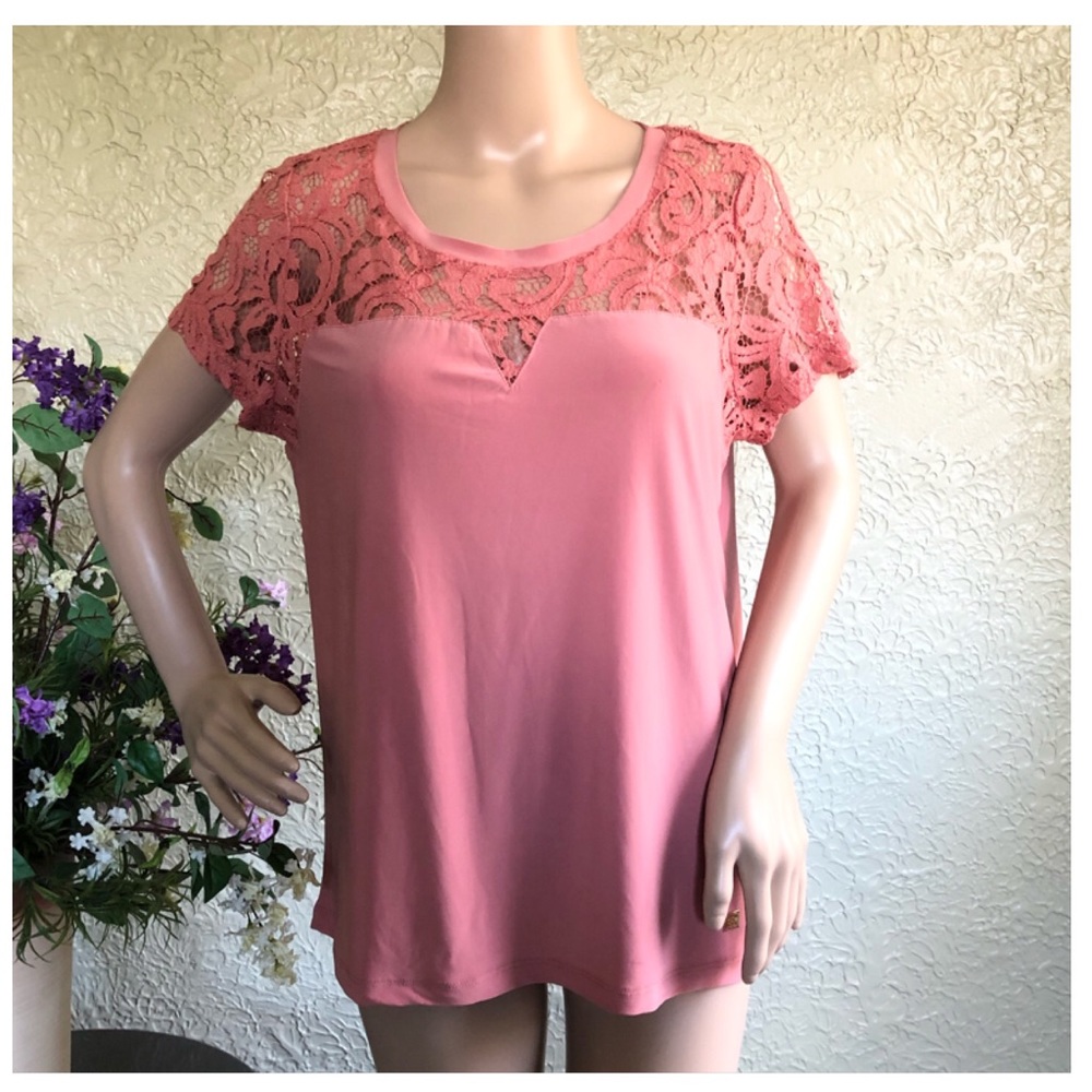 Anne Klein Women’s Rose Gold Blouse/ Top